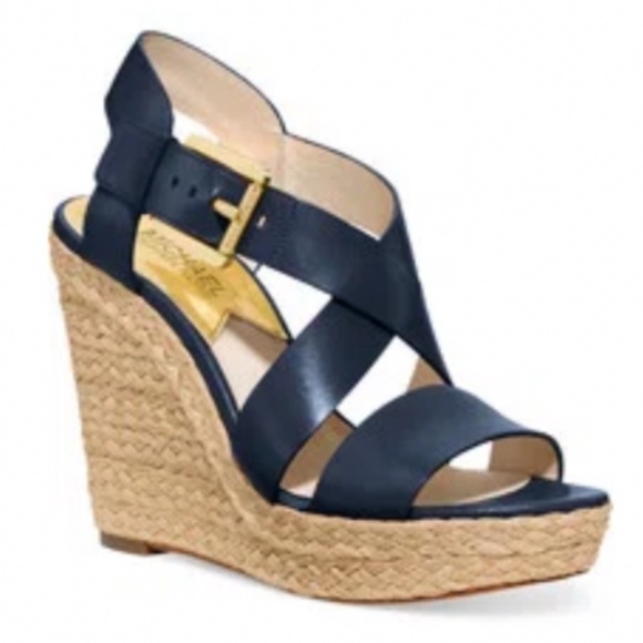 MICHAEL Michael Kors Shoes - Michael Kors NWOT Black Leather Wedges